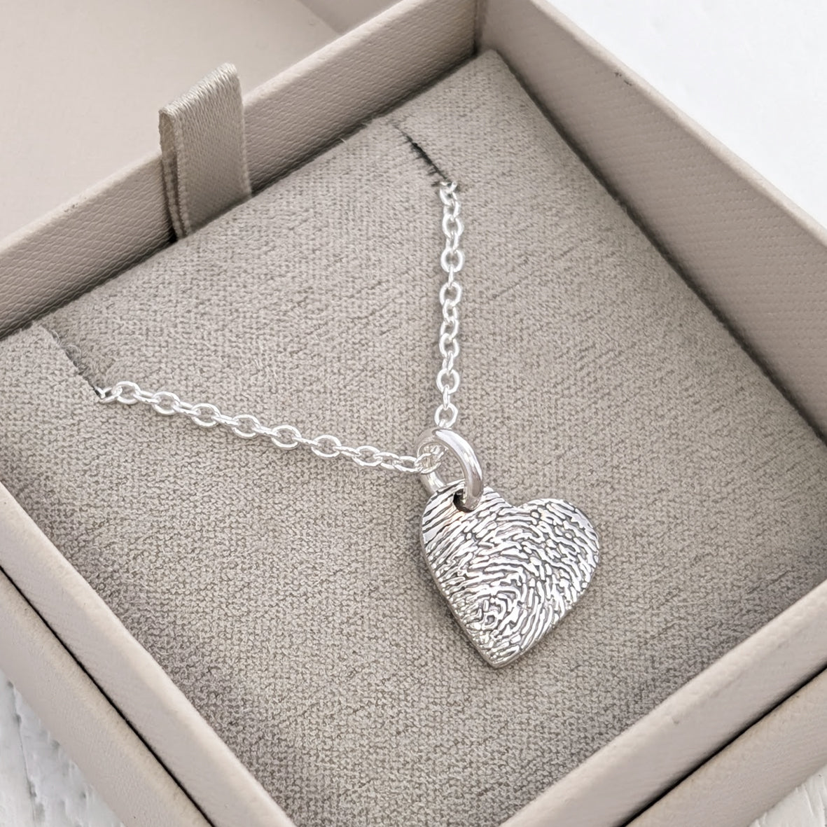 FINGERPRINT HEART CHARM