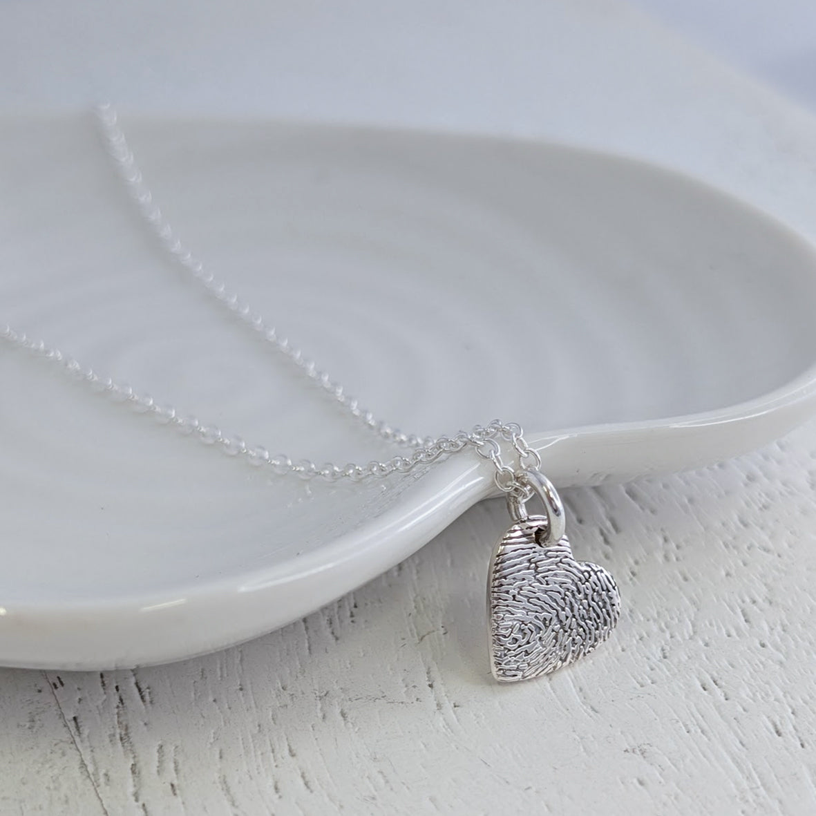 FINGERPRINT HEART CHARM