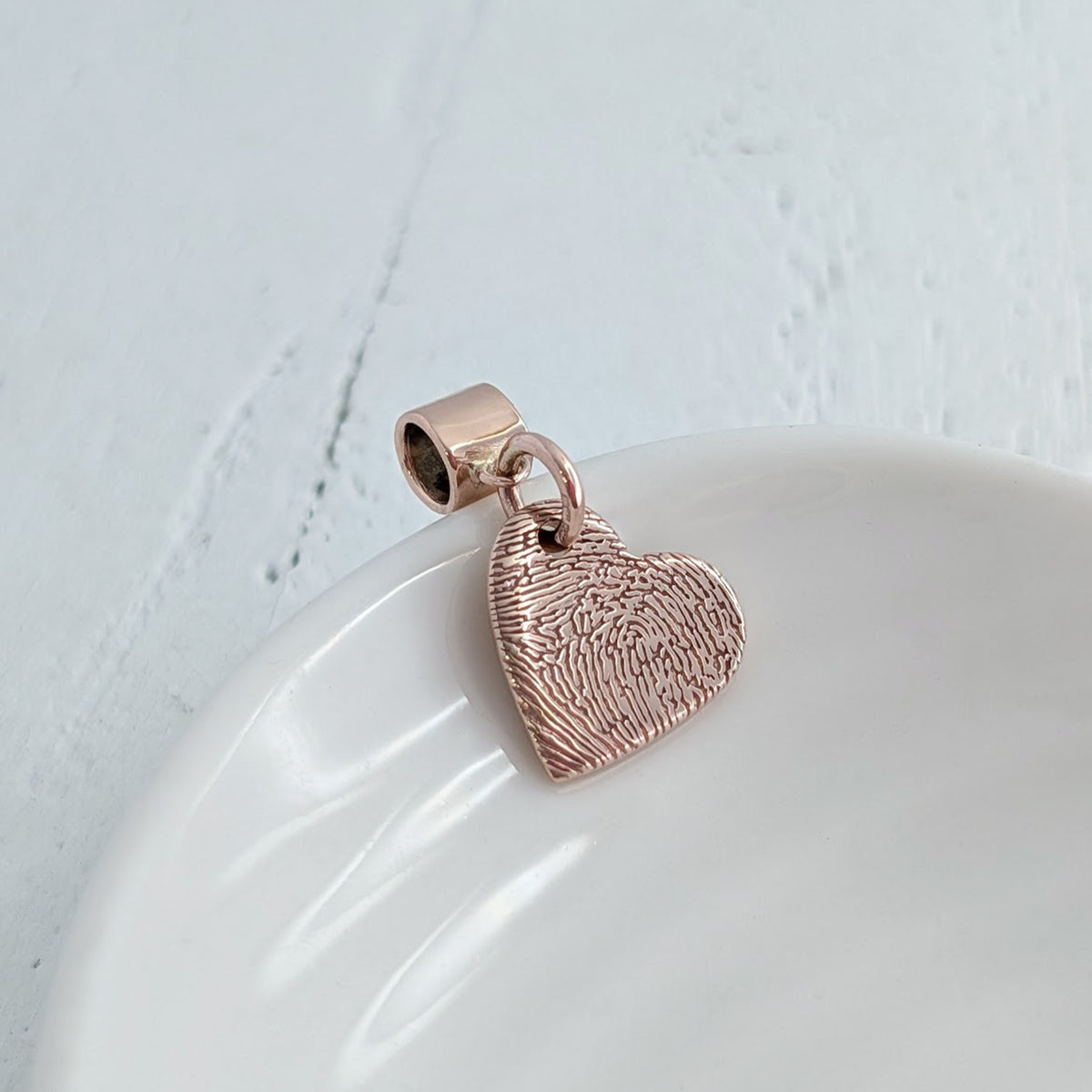 FINGERPRINT HEART CHARM