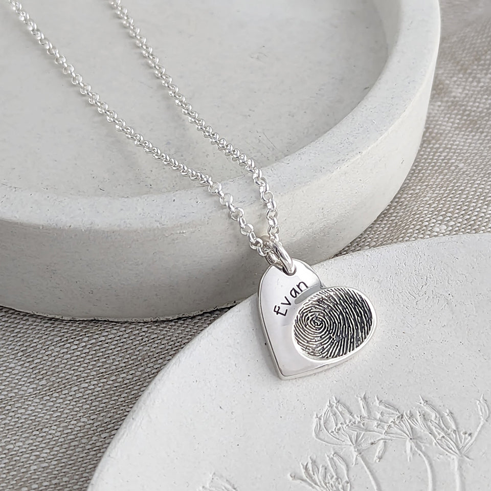 Fingerprint Jewellery | Your true fingerprints in silver and gold ...