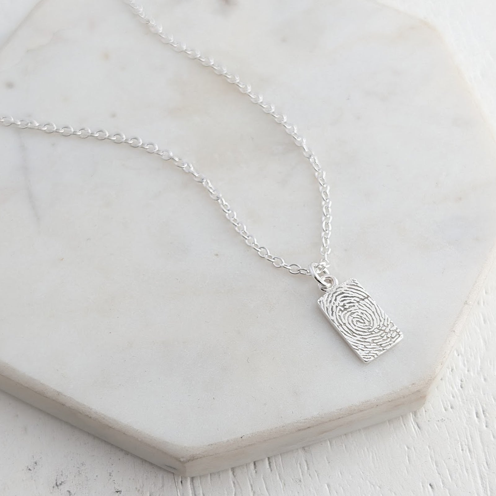Bereavement Jewelery - Fingerprint Necklace