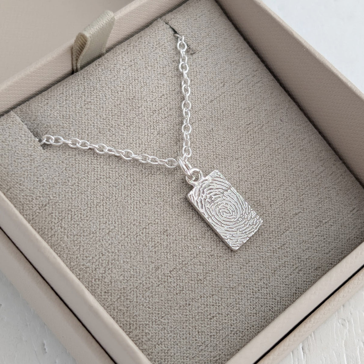 Bereavement Jewelery - Fingerprint Necklace