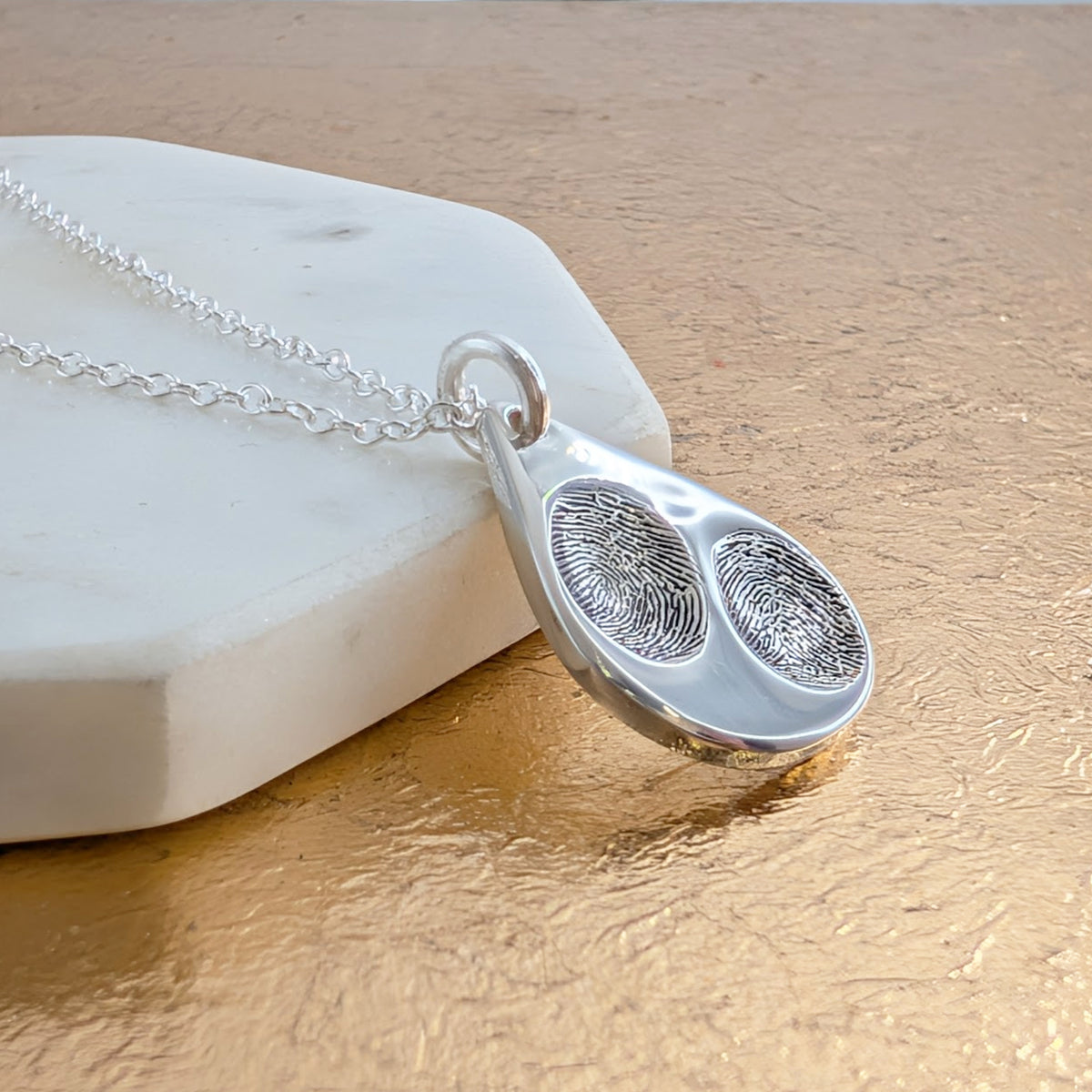 Family fingerprint necklace - ideal for siblings