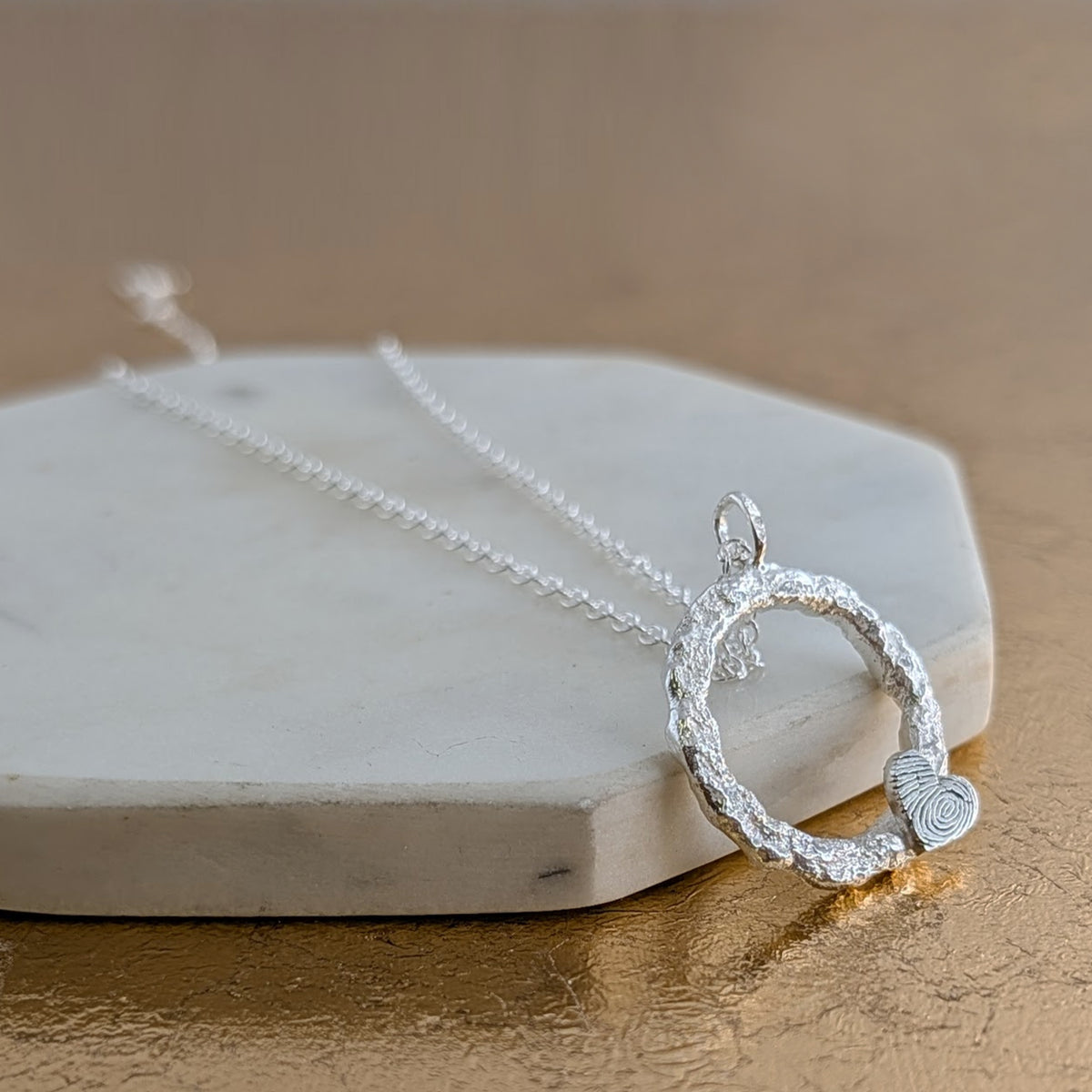 CIRCLE OF LOVE FINGERPRINT PENDANT