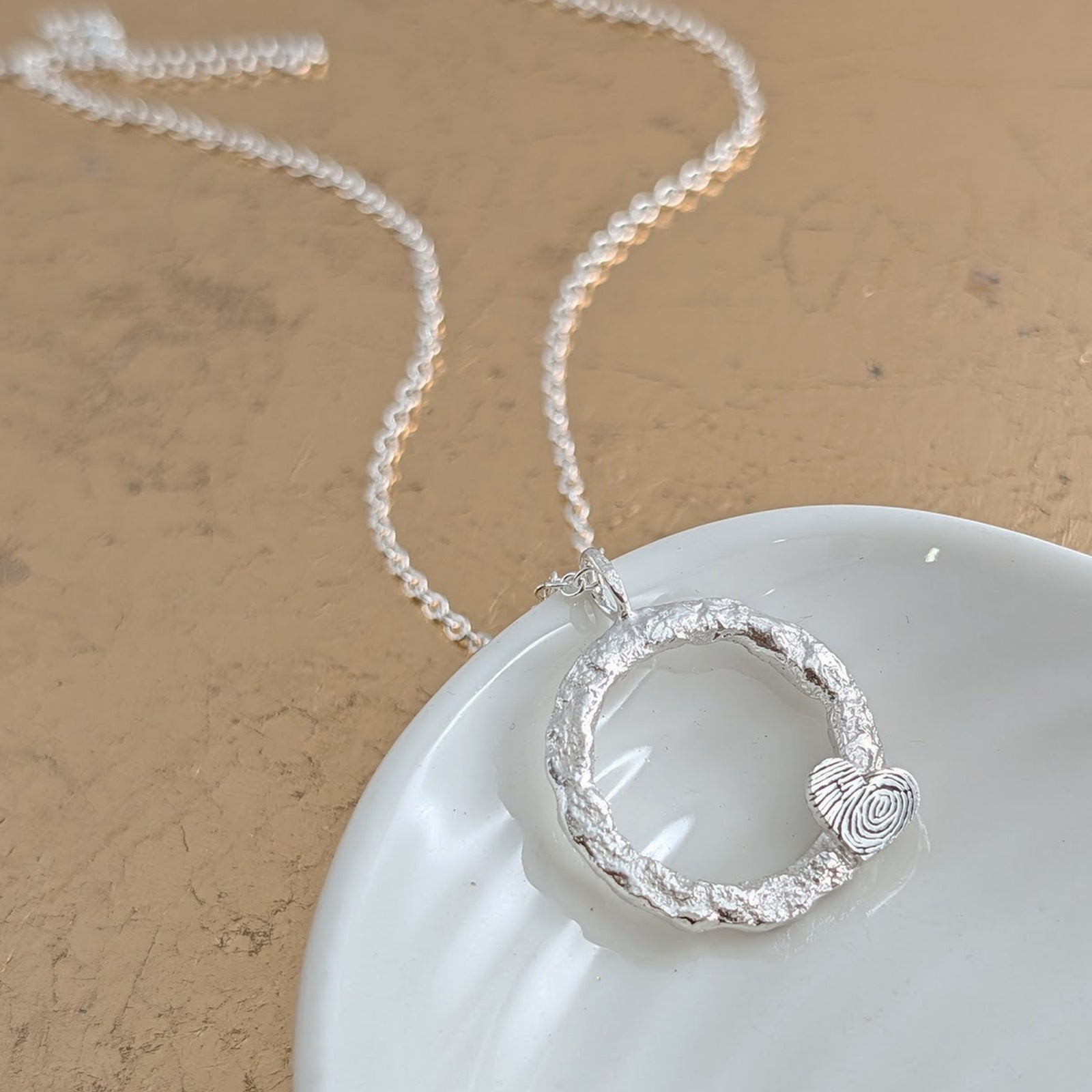 CIRCLE OF LOVE FINGERPRINT PENDANT