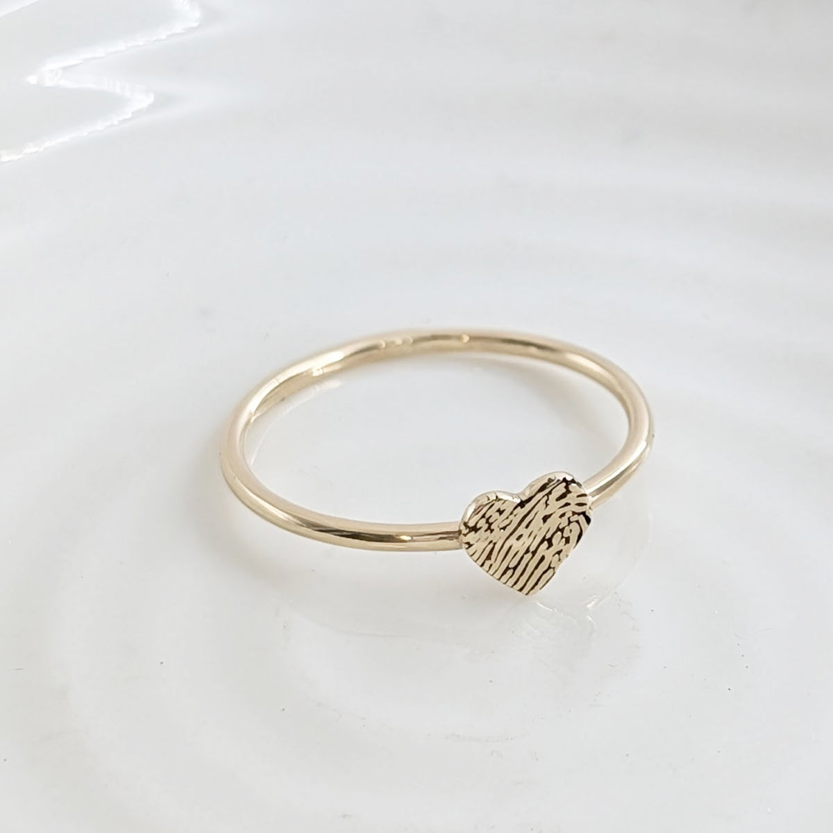 Gold Fingerprint Ring