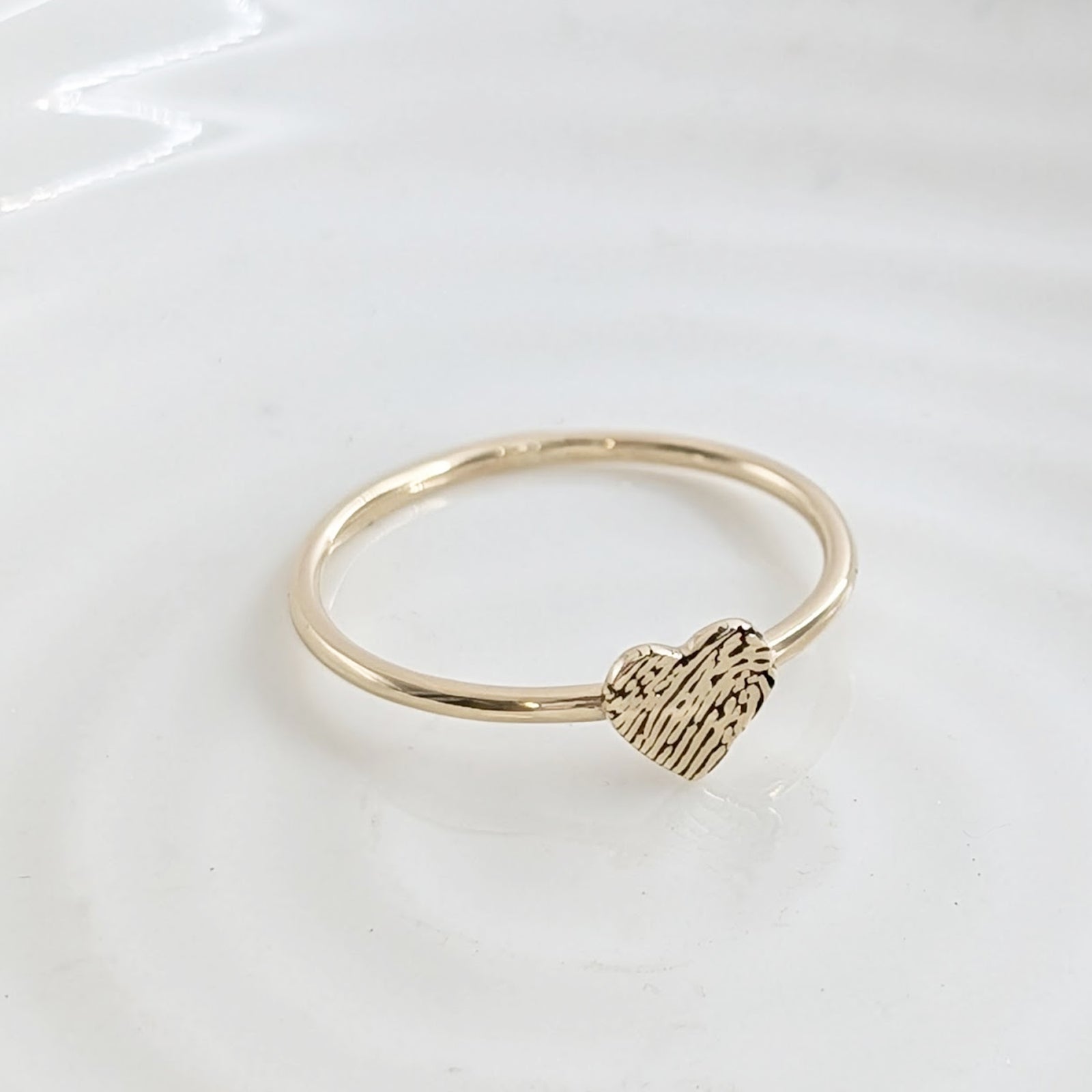 Gold Fingerprint Ring