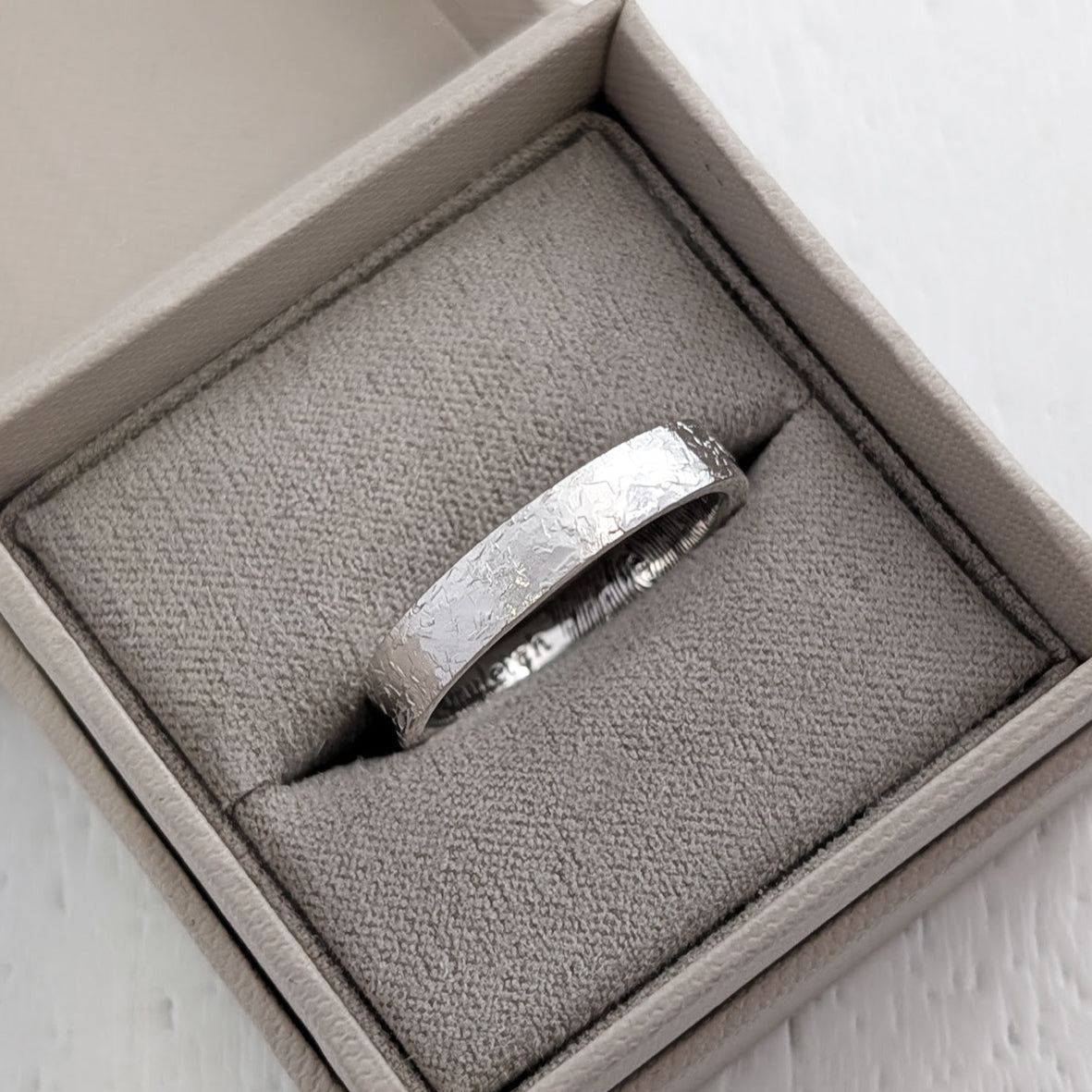 SECRET FINGERPRINT HAMMERED RING