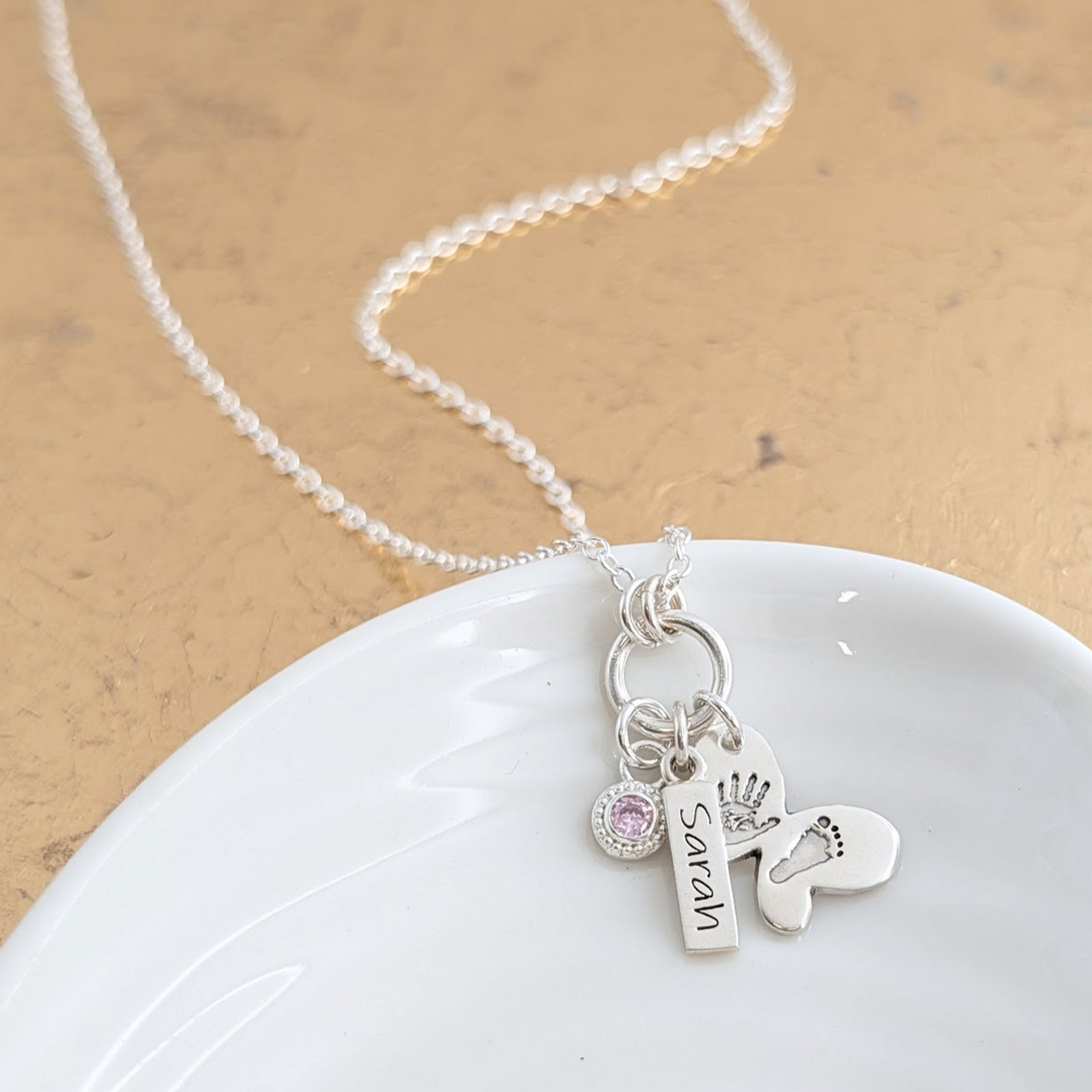 BUTTERFLY HANDPRINT & FOOTPRINT MEMORY CLUSTER