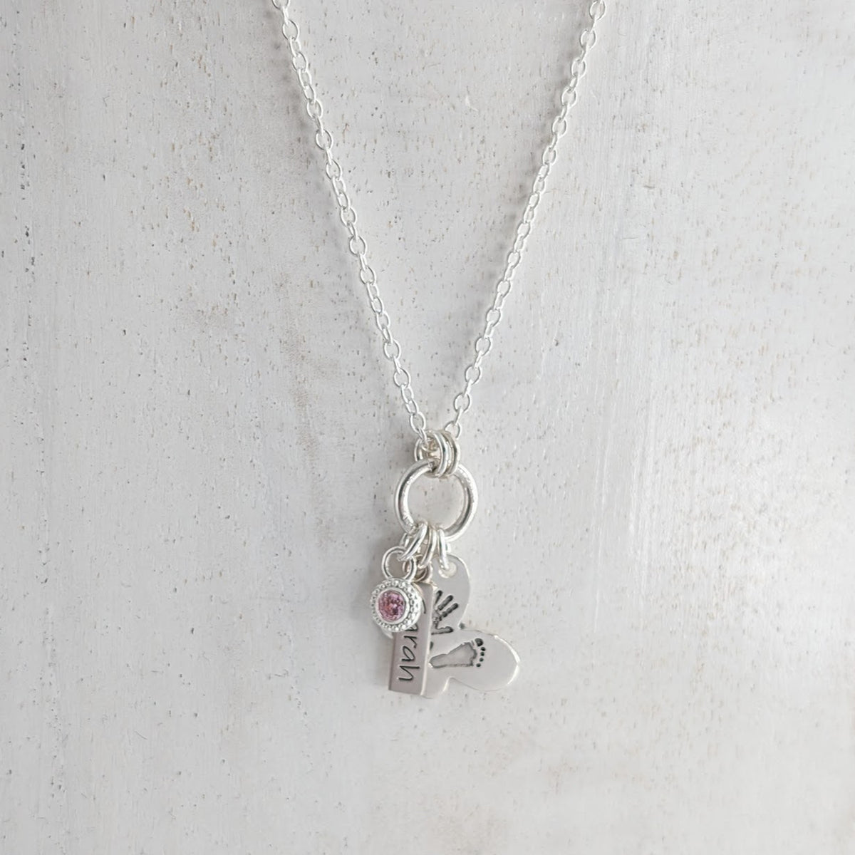 BUTTERFLY HANDPRINT &amp; FOOTPRINT MEMORY CLUSTER