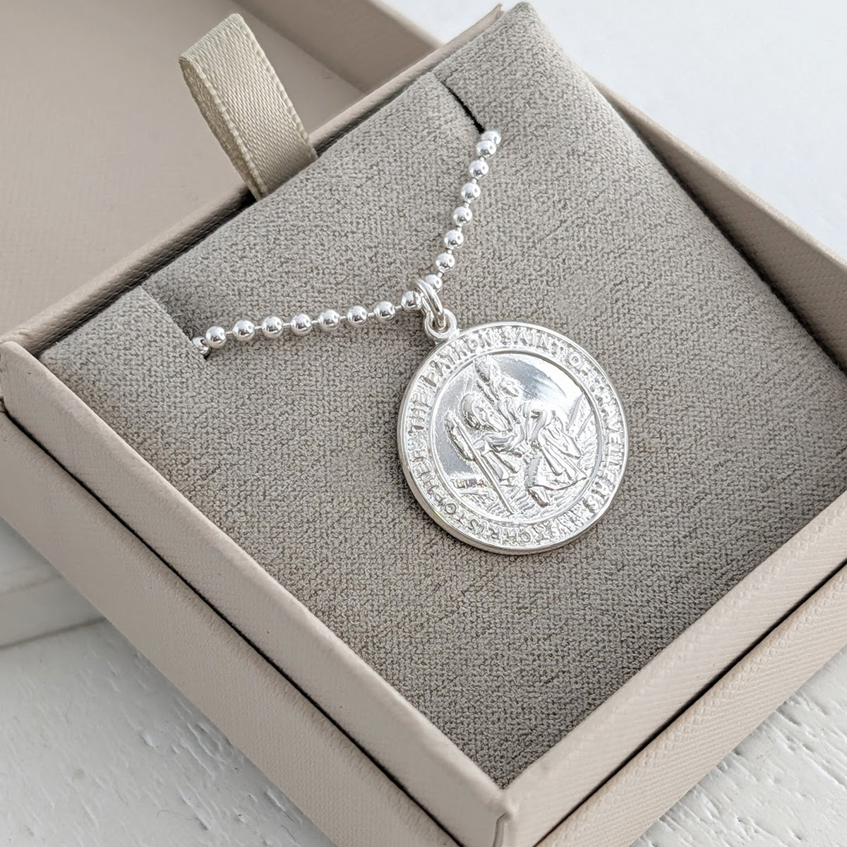 ST CHRISTOPHER HANDPRINT & FOOTPRINT PENDANT