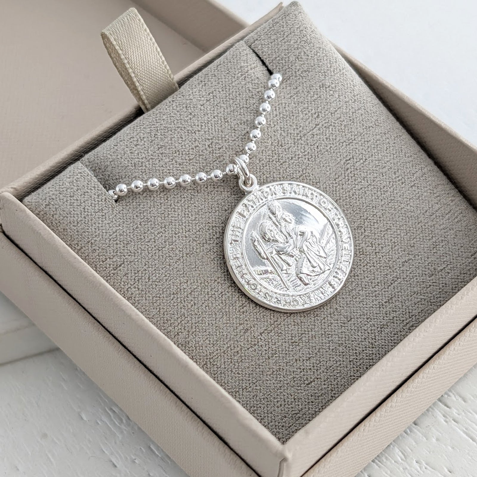 ST CHRISTOPHER HANDPRINT & FOOTPRINT PENDANT