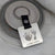 HAND & FOOTPRINT STEEL SQUARE KEYRING