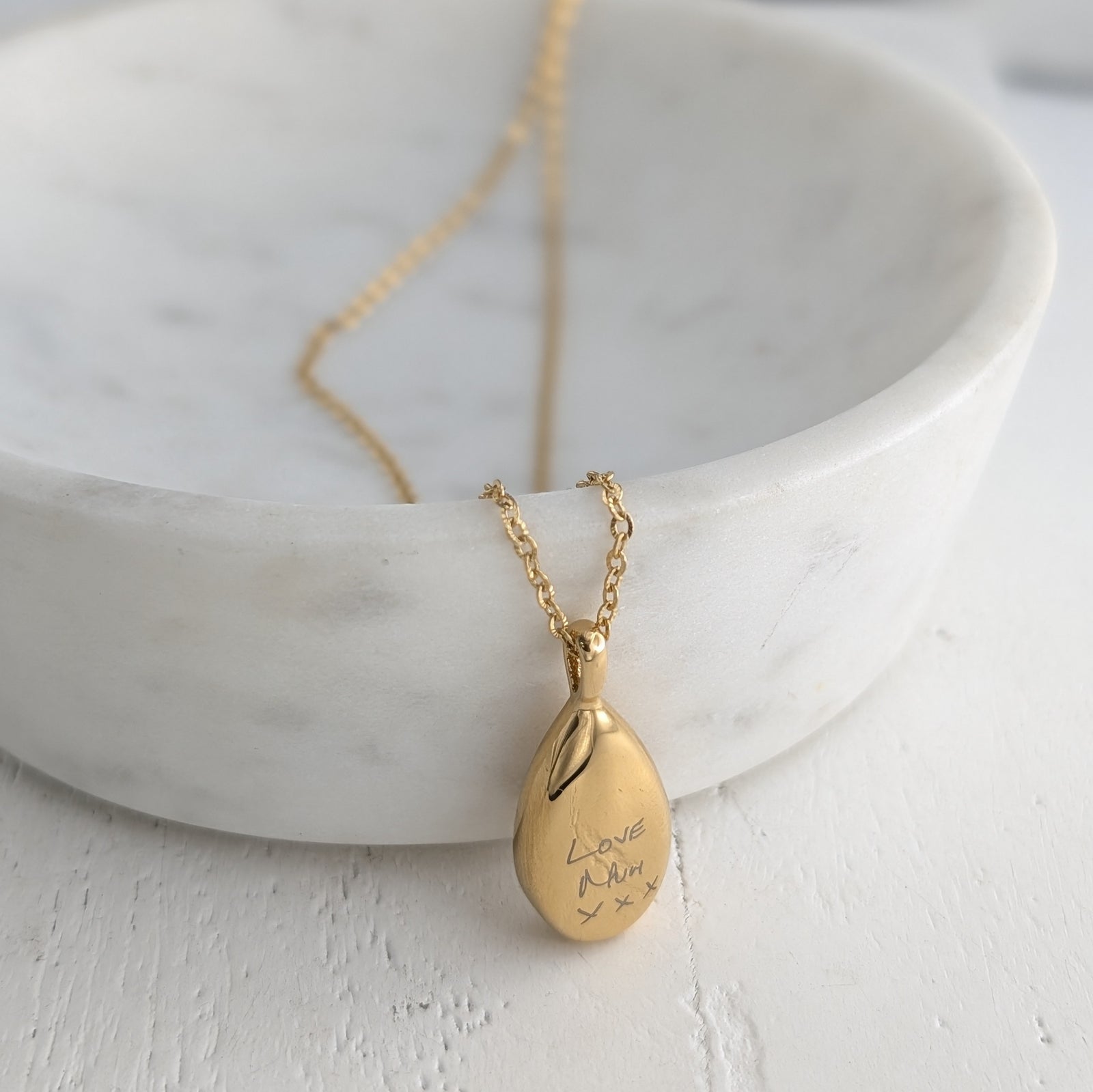 MEMORIAL ASHES SELF-FILL DROPLET NECKLACE