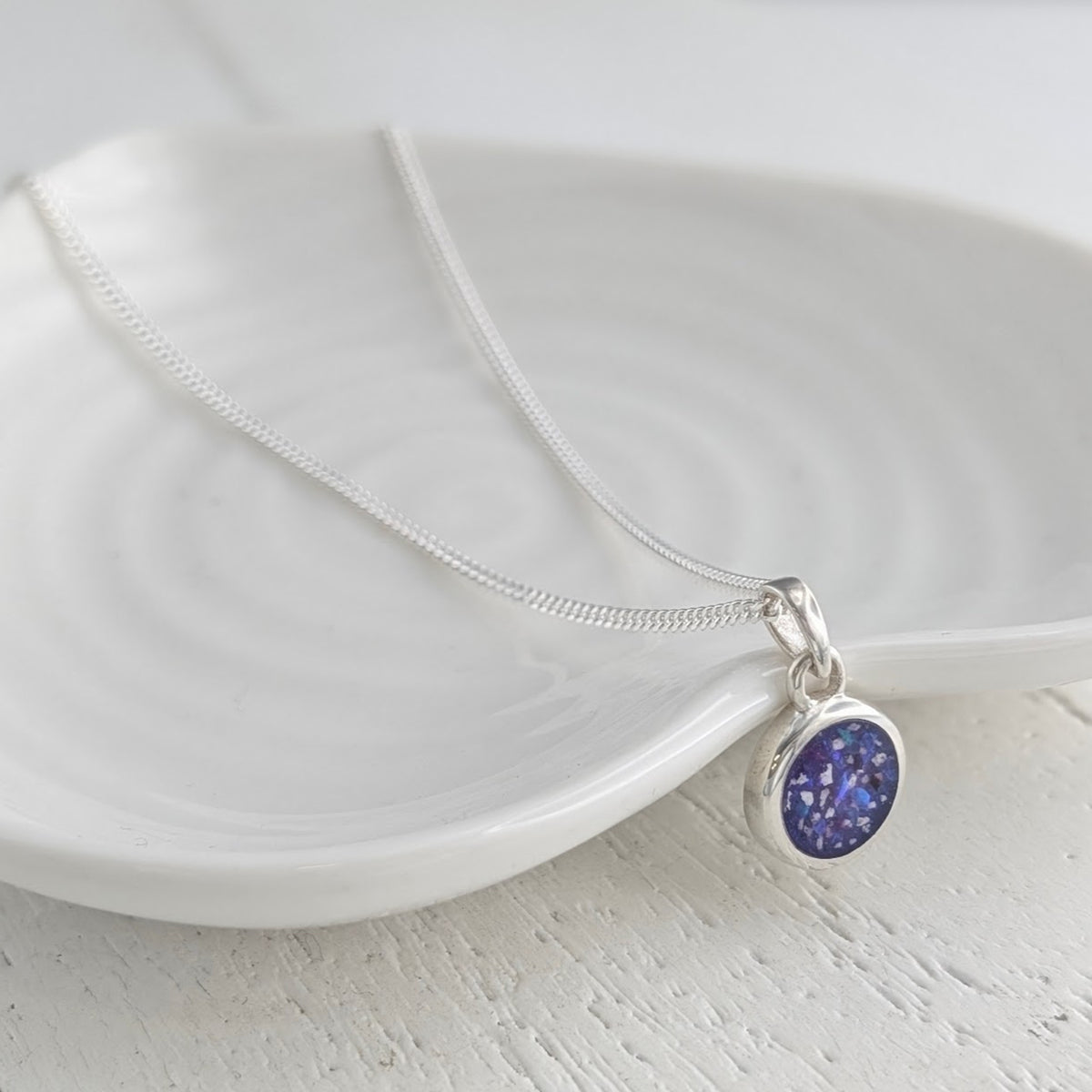 Memorial  Ashes Charm Necklace