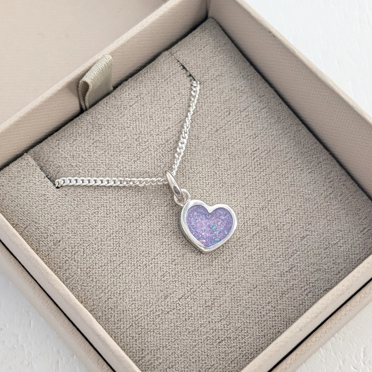 MEMORIAL ASHES HEART DANGLE CHARM