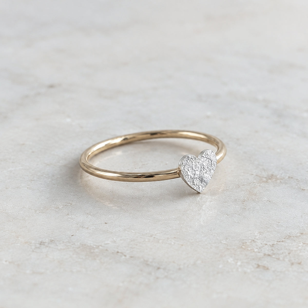 Memorial Ashes Heart Ring | Memorial Ashes Jewellery in Silver and Gold