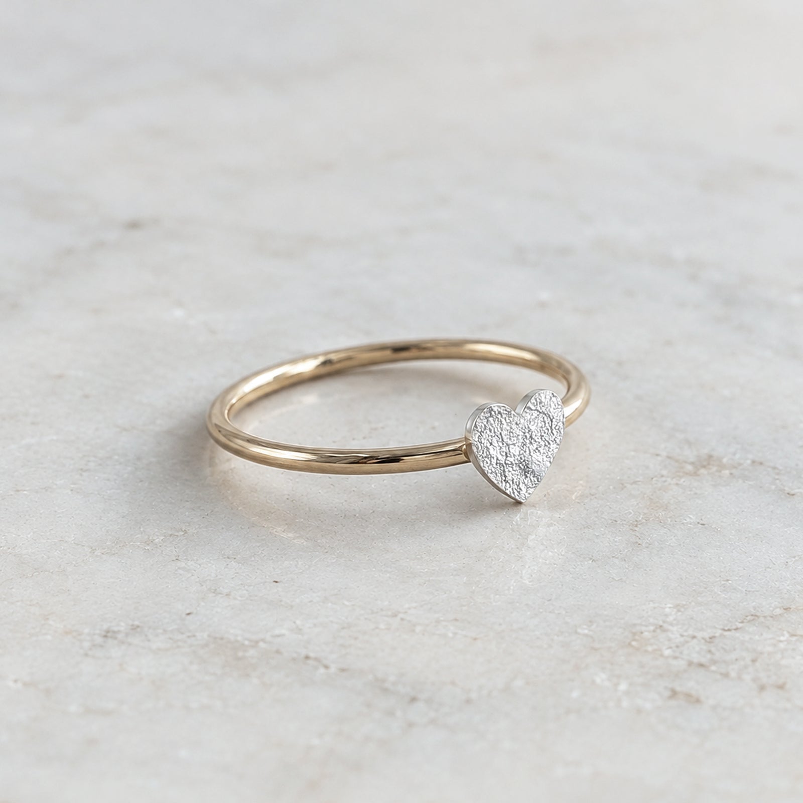 Memorial Ashes Heart Ring | Memorial Ashes Jewellery in Silver and Gold