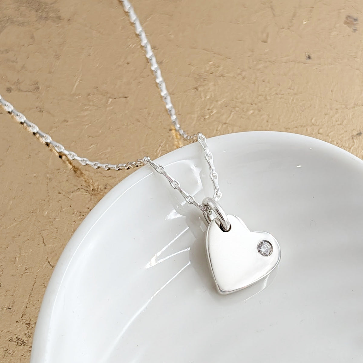 Cremation Ashes Memorial Jewellery | Gemstone Heart Ashes Necklace