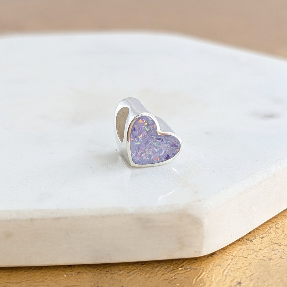 Cremation Ashes Charm Bead