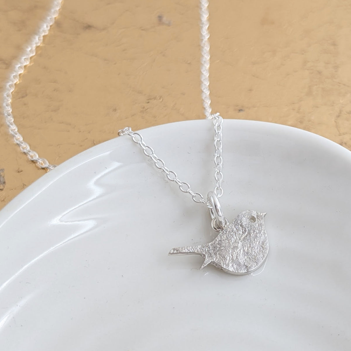 Memorial Ashes Robin Charm - Robin memorial jewellery
