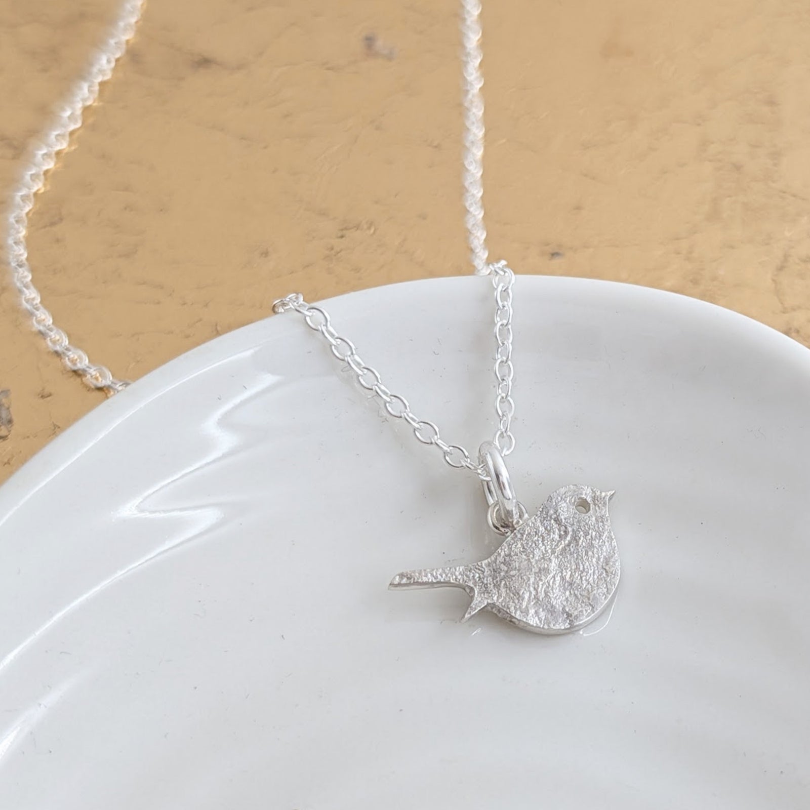 Memorial Ashes Robin Charm - Robin memorial jewellery
