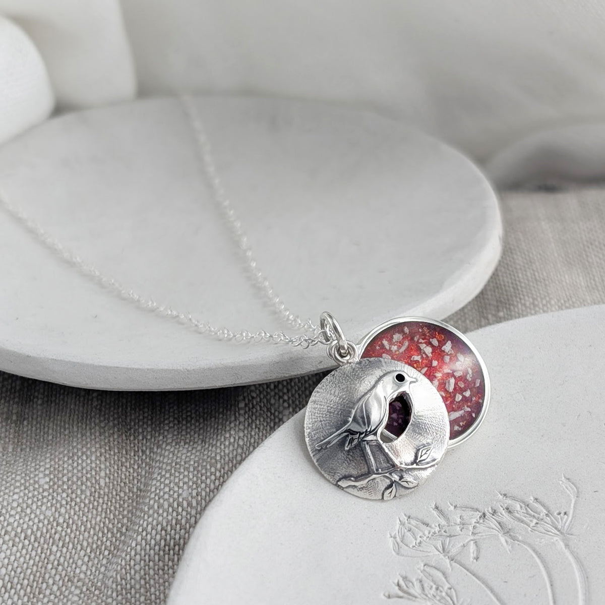 Memorial Ashes Jewellery Robin