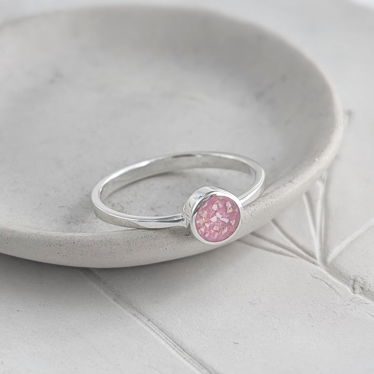 Memorial Ashes Jewellery Silver  and Gold Ring