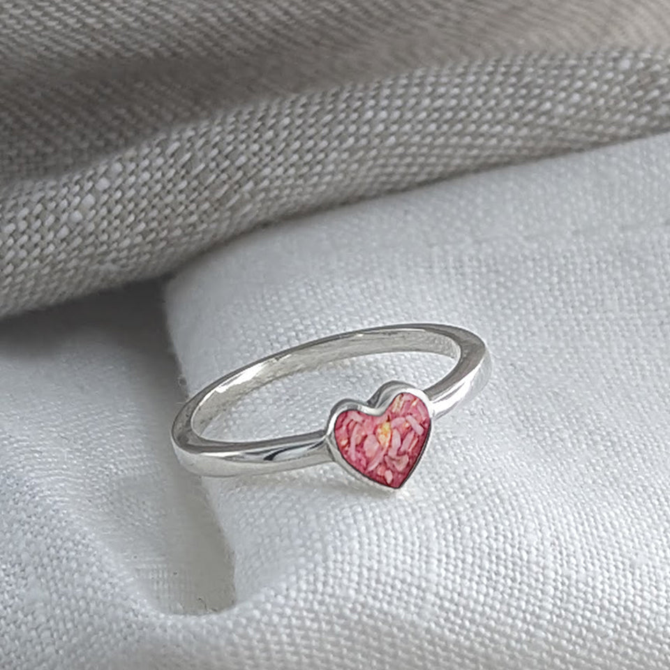 Heart Ring | Cremation Ashes Jewellery