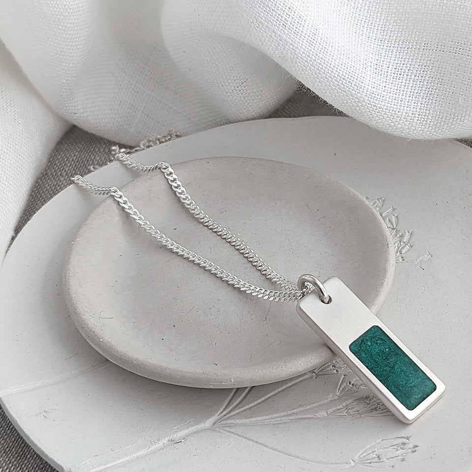 MEMORIAL ASHES SLIM TAG NECKLACE