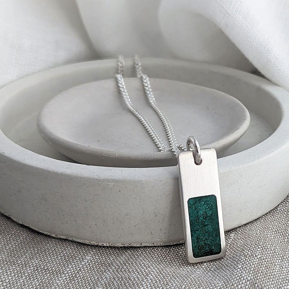 MEMORIAL ASHES SLIM TAG NECKLACE