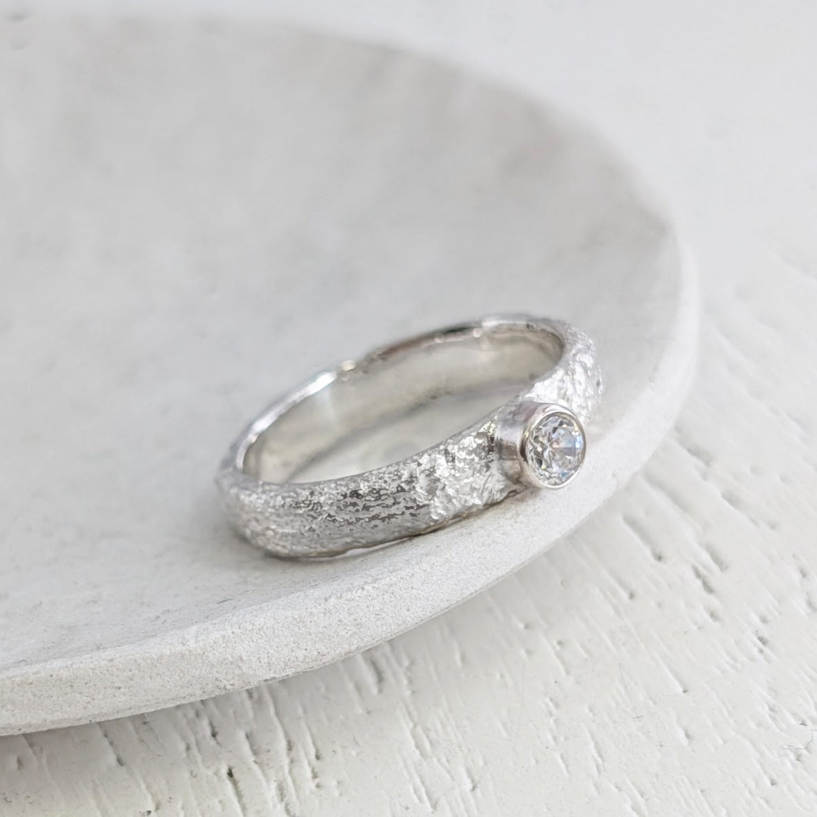 MOLTEN MEMORIAL ASHES BIRTHSTONE RING