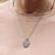 FINGERPRINT STEEL PADLOCK HEART NECKLACE