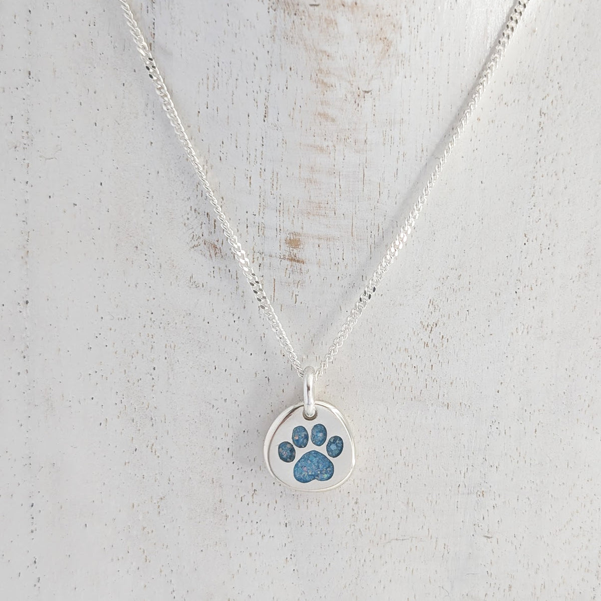 MEMORIAL ASHES PAWPRINT NUGGET CHARM