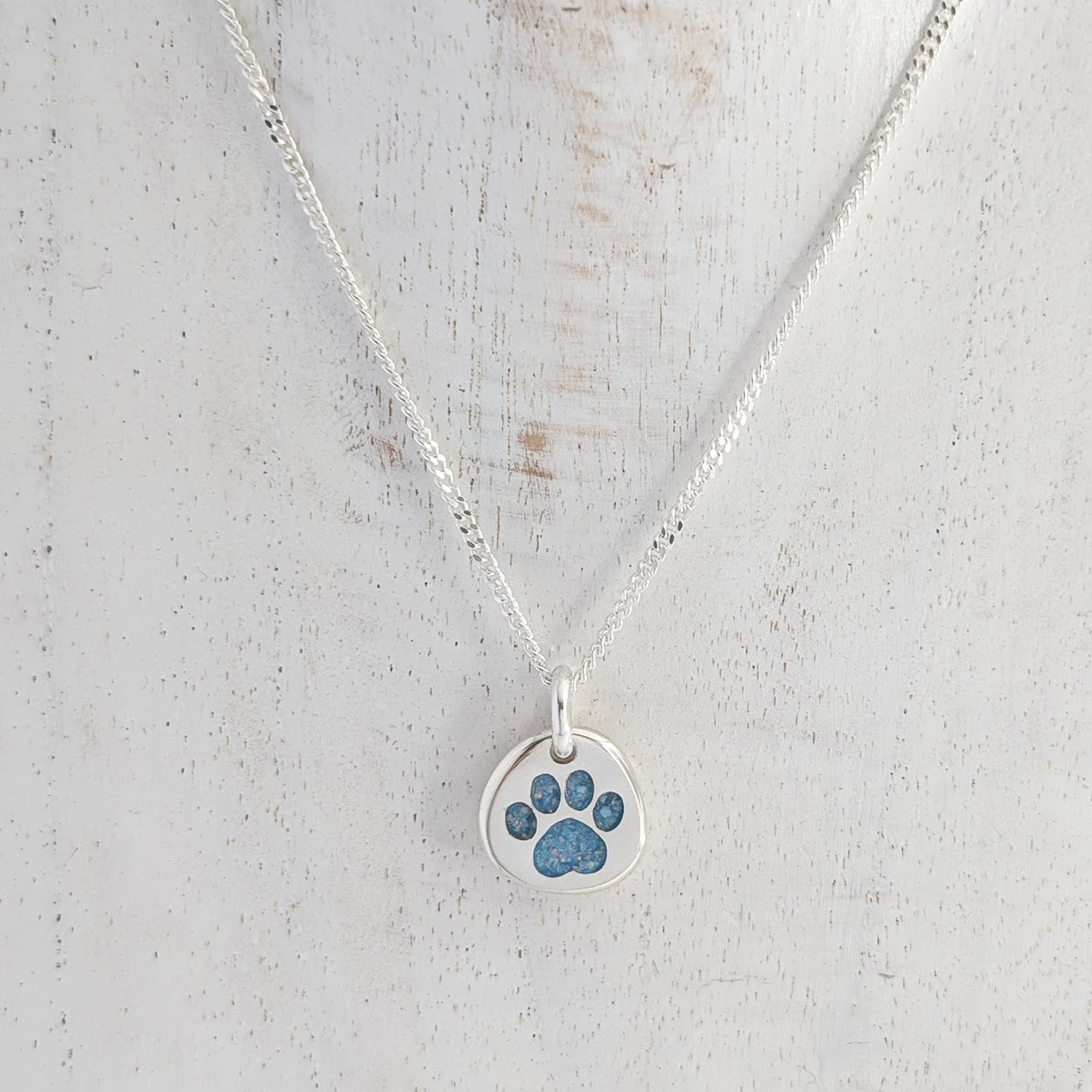 MEMORIAL ASHES PAWPRINT NUGGET CHARM