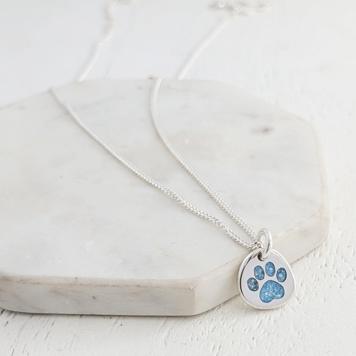 MEMORIAL ASHES PAWPRINT NUGGET CHARM