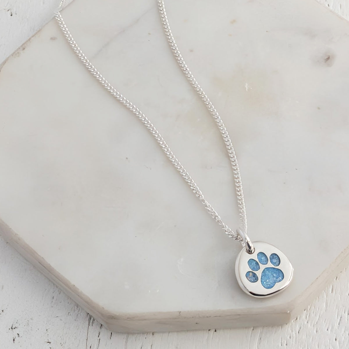 Pet Memorial Ashes Charm - Pawprint