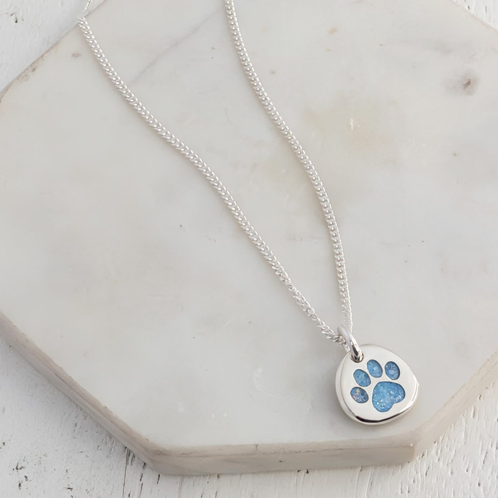 Pet Memorial Ashes Charm - Pawprint