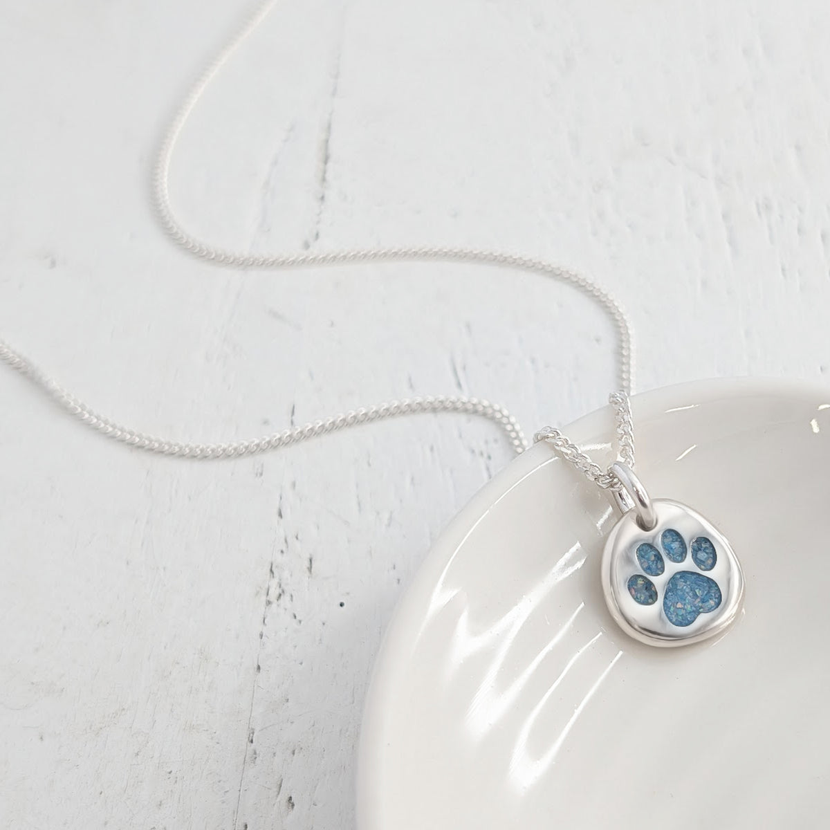 MEMORIAL ASHES PAWPRINT NUGGET CHARM