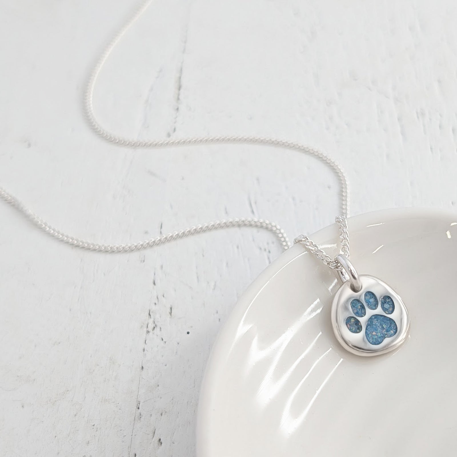 MEMORIAL ASHES PAWPRINT NUGGET CHARM