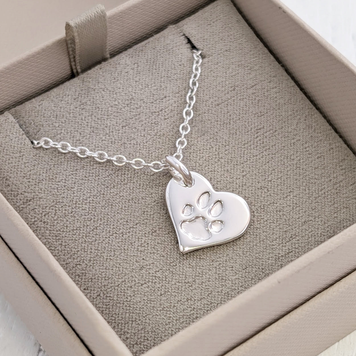 PAW PRINT HEART CHARM