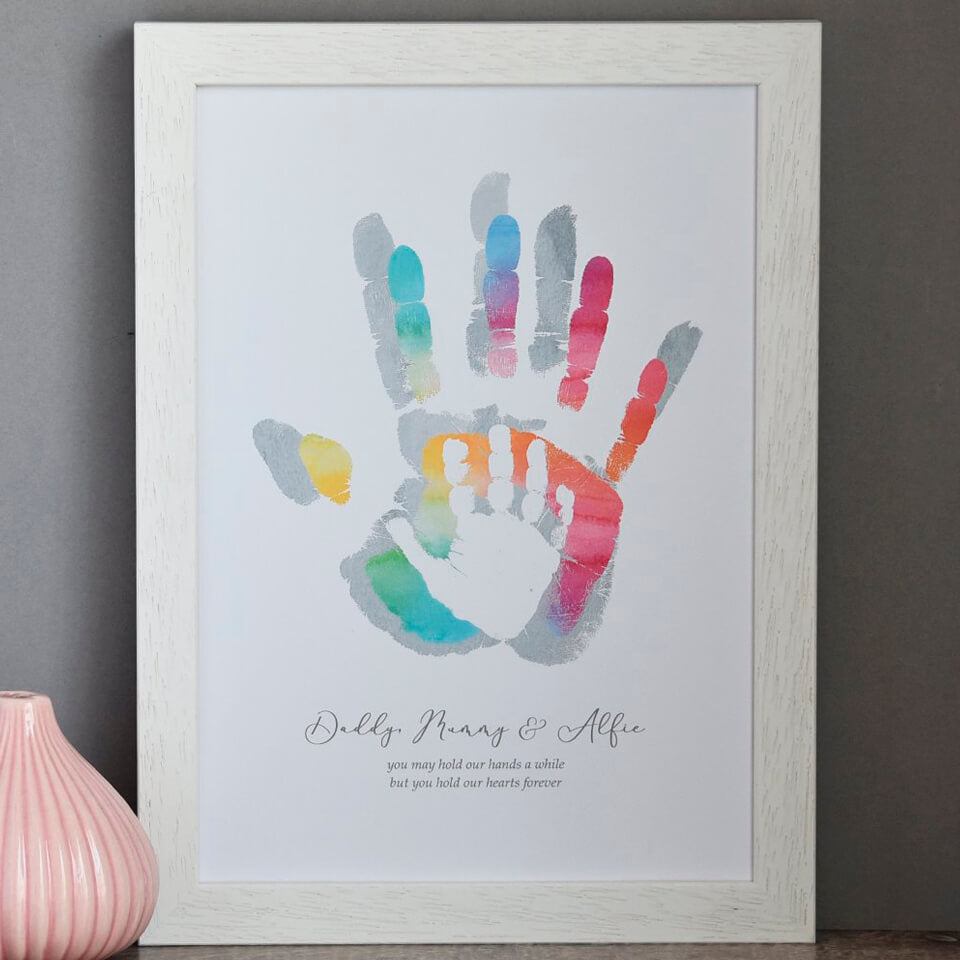 Personalised Baby Handprint and Footprint Gifts | Personalised Family Keepsake Art