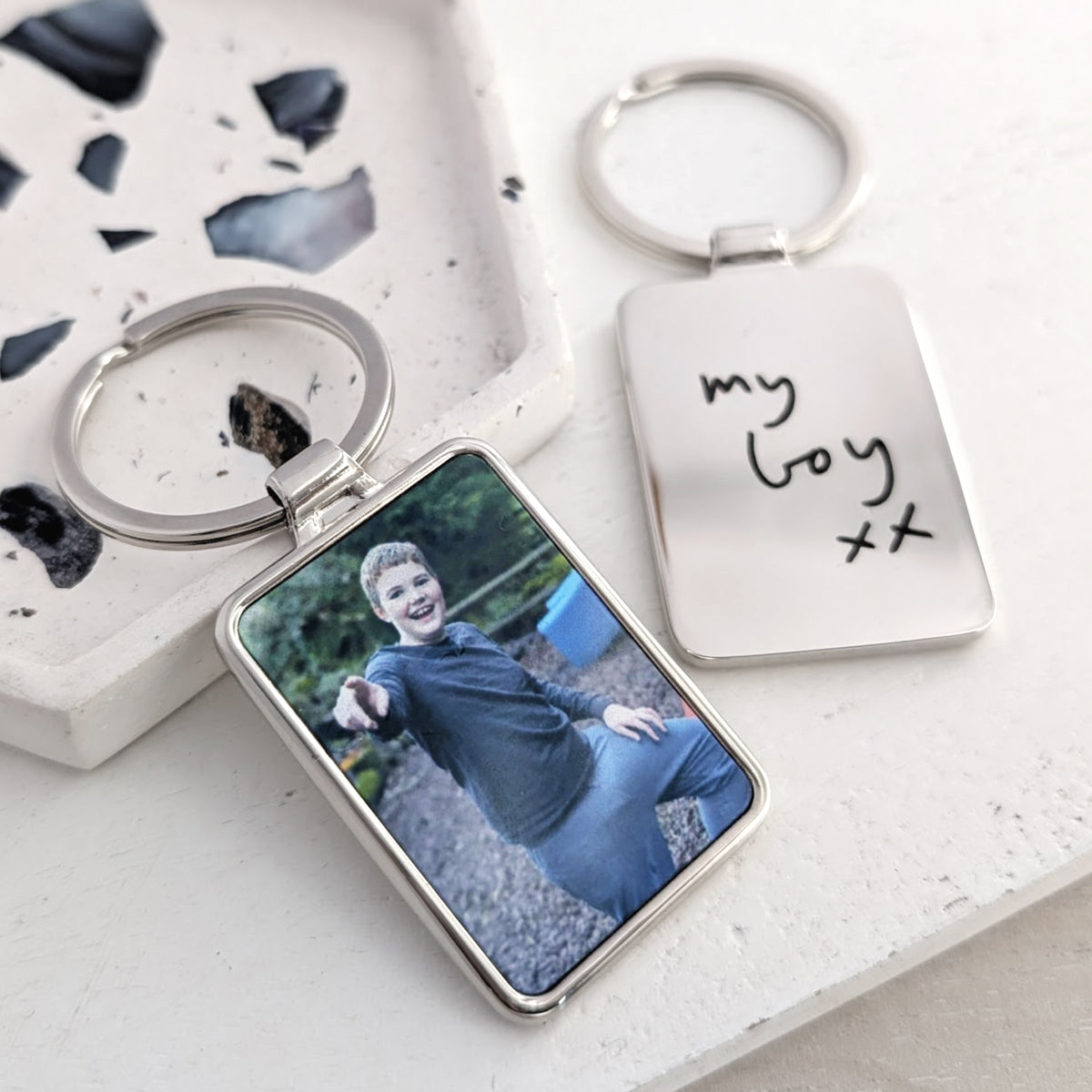 Personalised Photo Tag Keyring