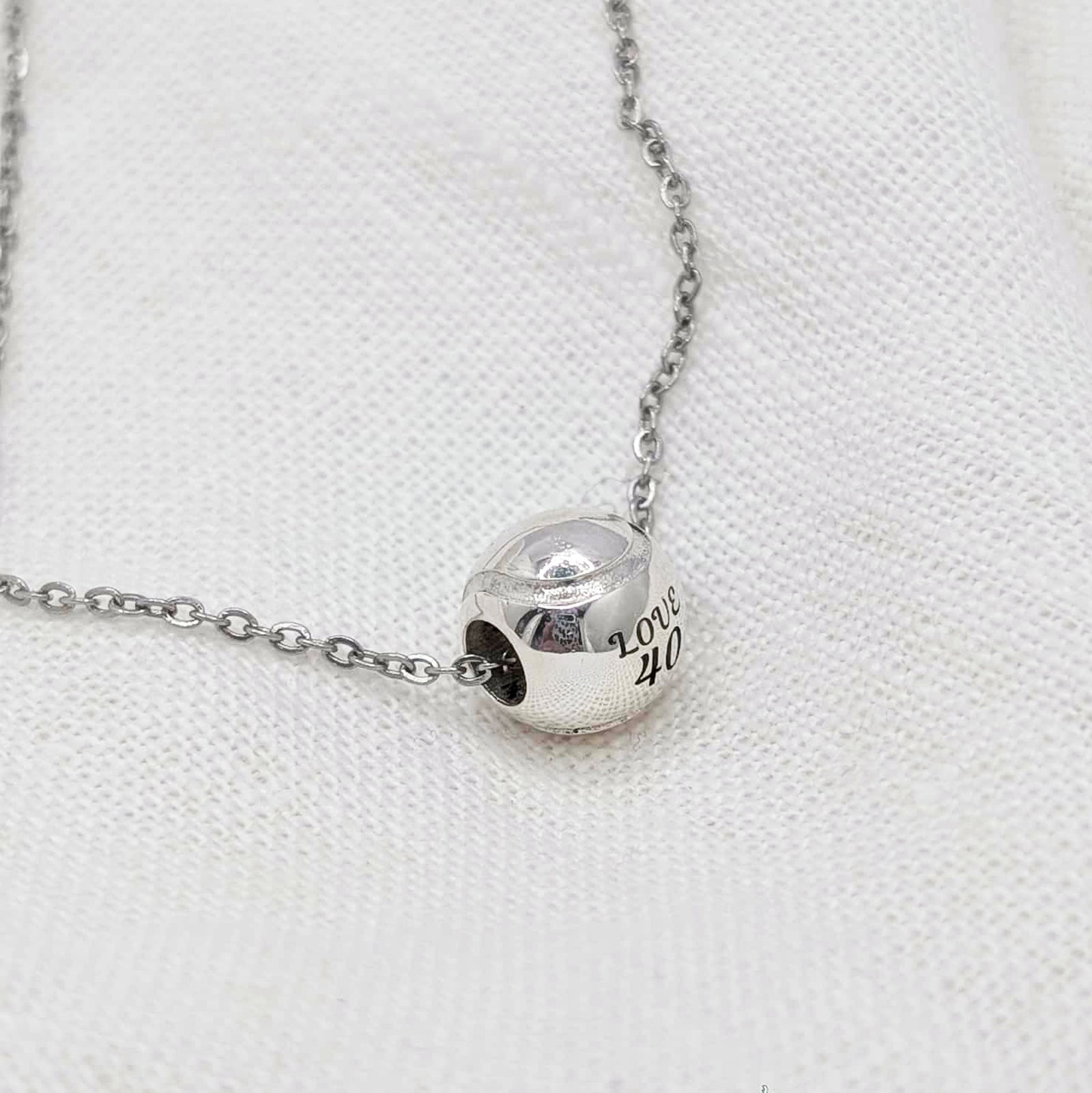 Anyone for Tennis? personalised tennis ball charm