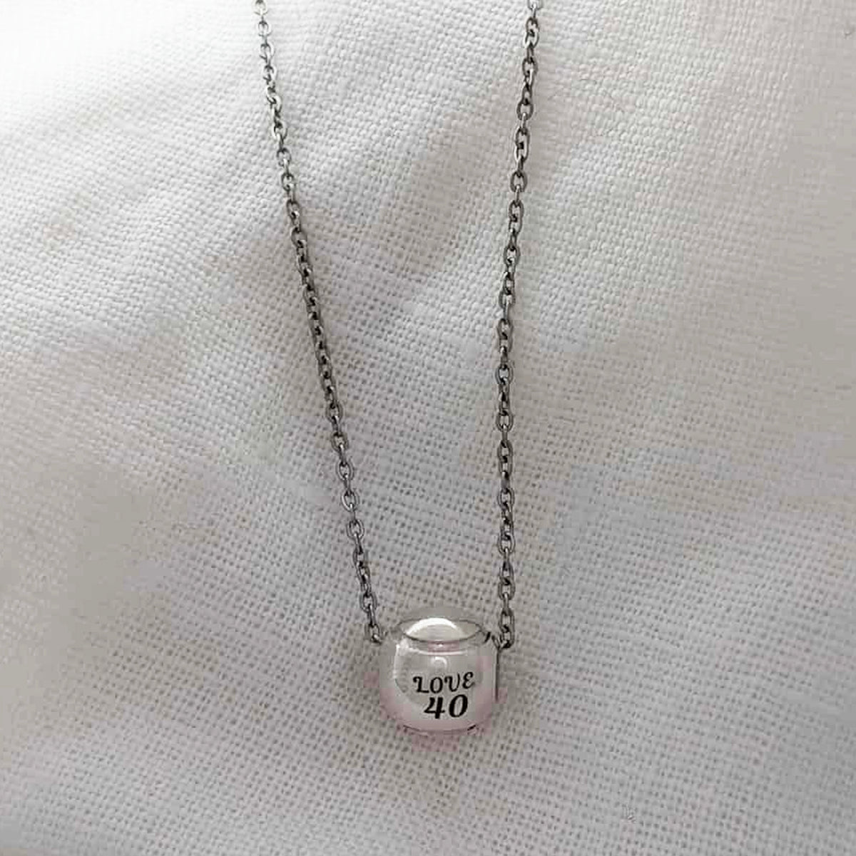 Anyone for Tennis? personalised tennis ball charm