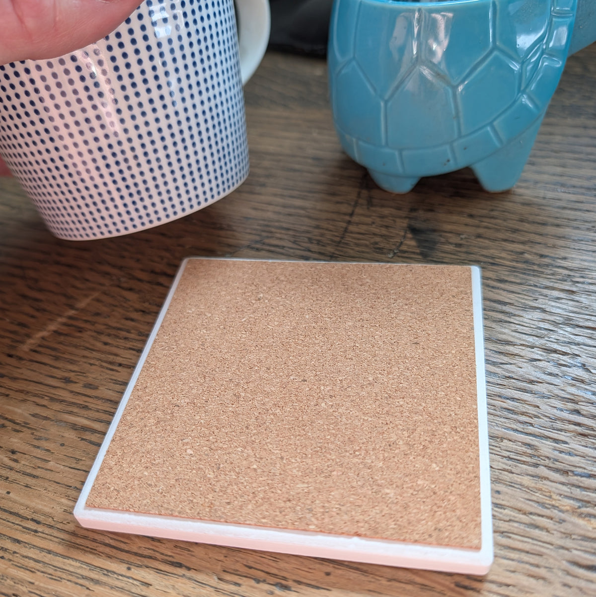 PERSONALISED DADDY PHOTO SPEECH BUBBLE CERAMIC COASTER TILE
