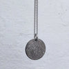 fingerprint disc necklace