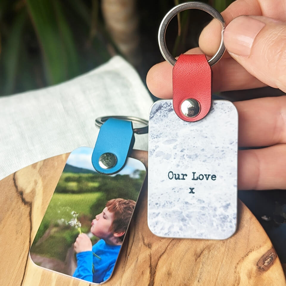 personalised photo keyring | Dad Grandad | Father's Day Gift