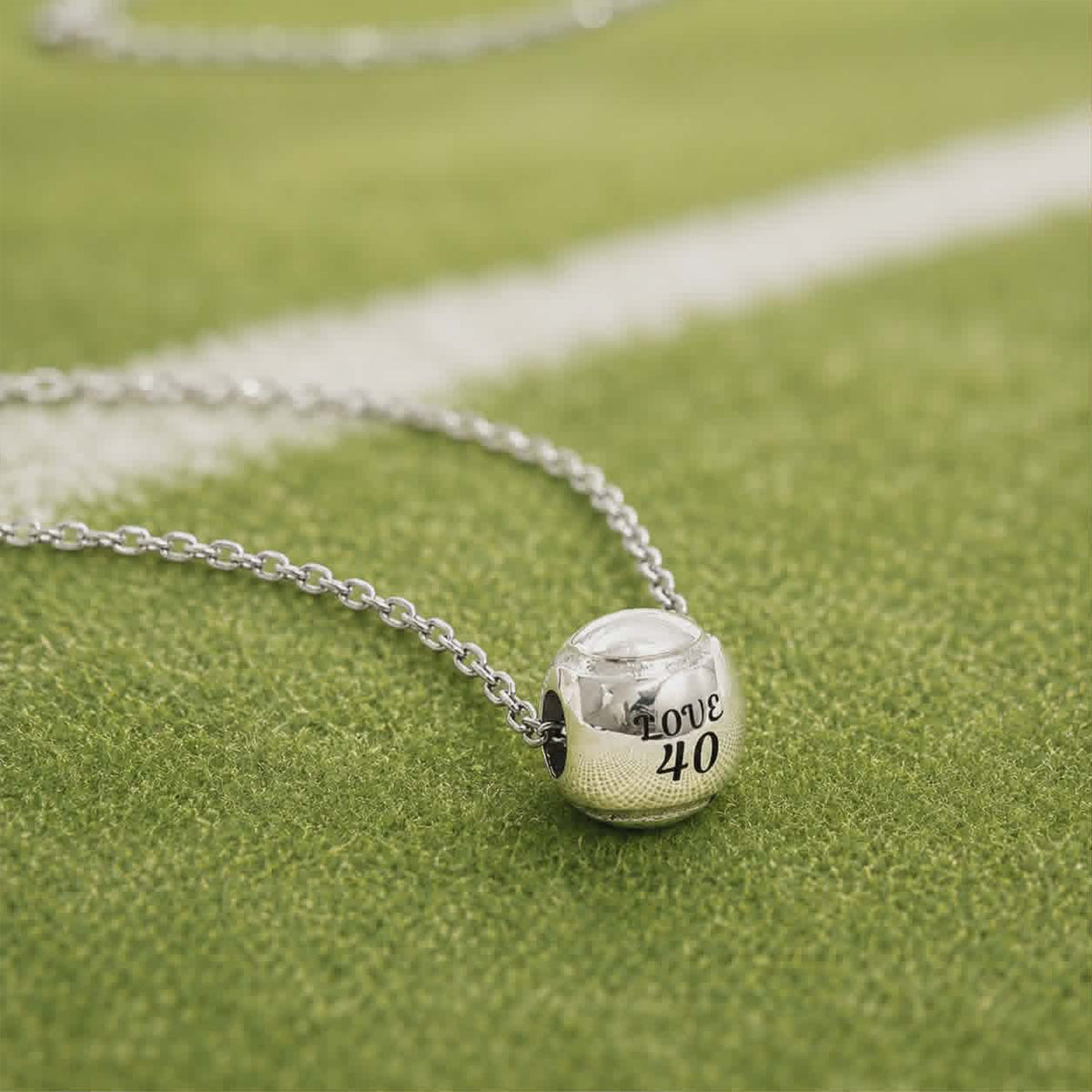 Anyone for Tennis? personalised tennis ball charm