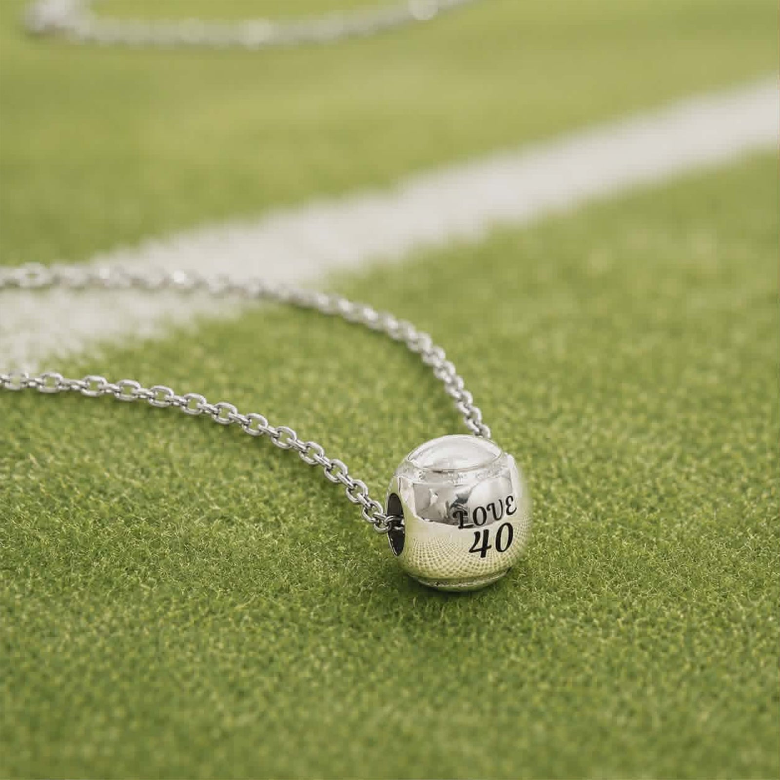 Anyone for Tennis? personalised tennis ball charm